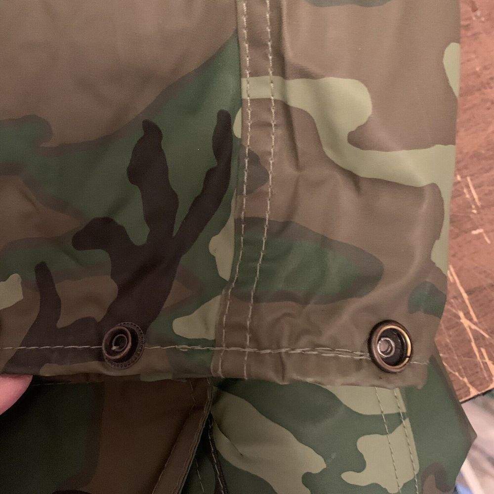 Sportsman's Choice Men Small All Weather Insulated Jacket Hood Snap Pockets Camo - Picture 8 of 11